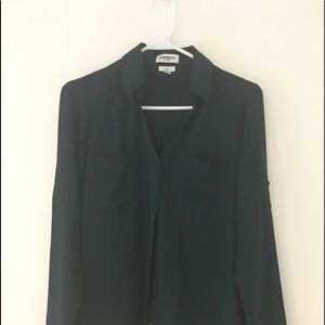 Black button down dress shirt